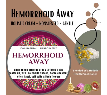 Hemorrhoid Away Cream. Step 1