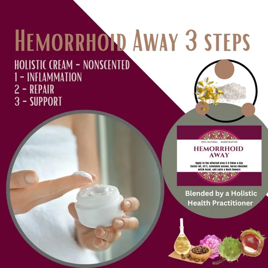 Hemorrhoid Away Cream. Step 1