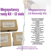 Megapotency 10MM 13 Remedy Kit. 13 mega potencies kit. Getting Back on Track Mega potencies in MM 10MM CM 50MM - lactose free globules
