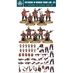 Victorian 10 Woman Firing Line