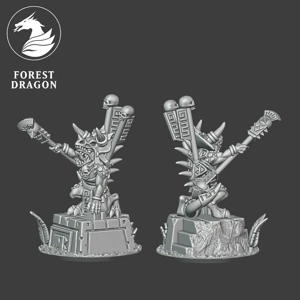 Character Pack - Lizards - 10mm - Forest Dragon