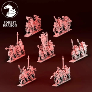 Heavy Cavalry Unit - Despoilers - 10mm - Forest Dragon