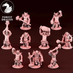 Troll Unit - Despoilers - 10mm - Forest Dragon
