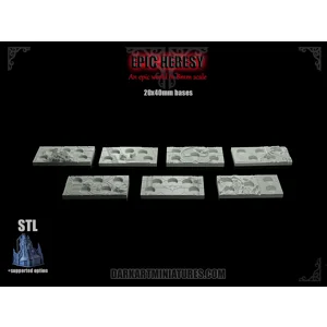 12x40mm Bases - 8mm