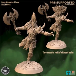 ZulJarra- Attack with or without Helm- Amani Trolls 32mm - 260901
