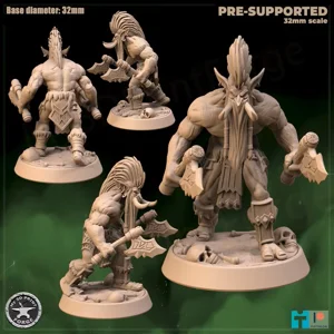 Zuljin Attacking - Amani Trolls 32mm - 260904