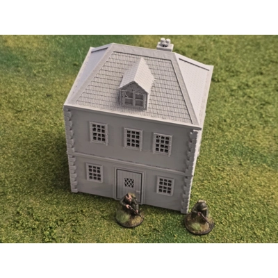 WWII Plain Normandy House - 15mm to 28mm