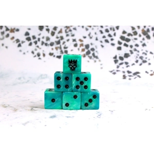 Royal Ghost Square 16mm Dice