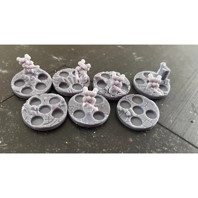 25mm Round Bases - Dark Art Miniatures - 8mm specific 25mm Round Bases - Dark Art Miniatures - 8mm specific