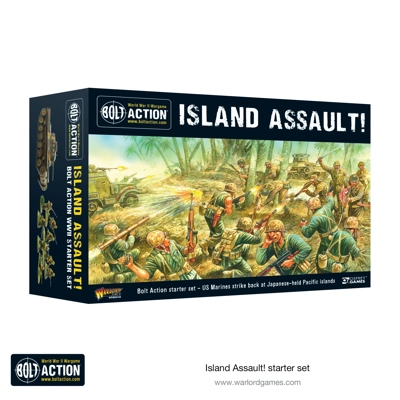 Island Assault Starter Army -Americans V. Japanese- Bolt A.. Island Assault Starter Army -Americans V. Japanese- Bolt A..