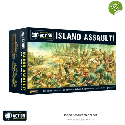 Island Assault Starter Army -Americans V. Japanese- Bolt A.. Island Assault Starter Army -Americans V. Japanese- Bolt A..