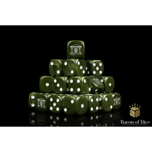 Military Green 12mm Square Edged