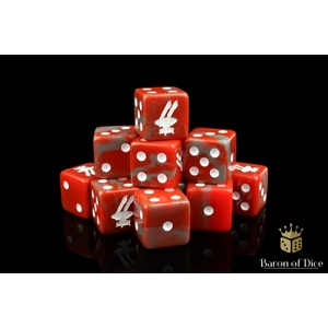 Drone Dice Set - Red - 16mm Drone Dice Set - Red - 16mm