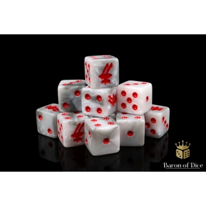 Drone Dice Set - White 16mm Drone Dice Set - White 16mm