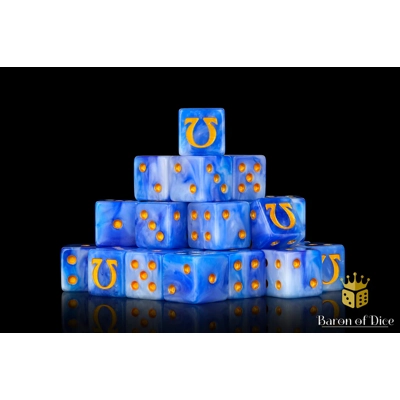 Omega Gold Dice Set