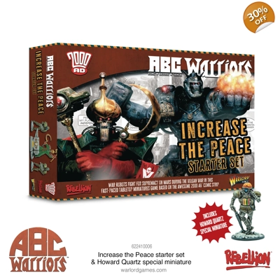 ABC Warriors: Increase The Peace Starter Game & Howard Quartz 'Mr Ten Per Cent' Special Miniature