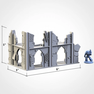 WTC Small Ruin 02 - post appocalyptic - 10mm to 32mm