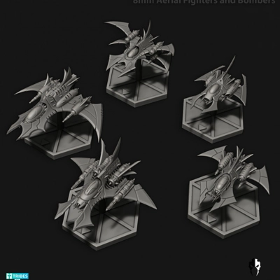 Cursed Elves - Ariel Fighters & Bombers 8mm Cursed Elves - Ariel Fighters & Bombers 8mm