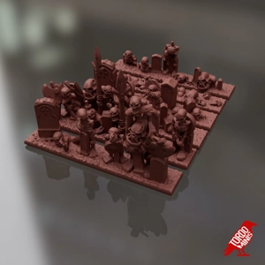 Raised Skeleton Strips - Vampire Legions - 10mm