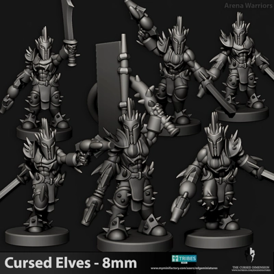Tech Elves - Arena Warriors 8mm Tech Elves - Arena Warriors 8mm
