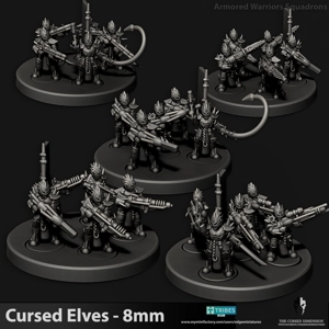 Tech Elves - Armored Warriors 8mm Tech Elves - Armored Warriors 8mm
