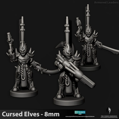 Tech Elves - Armored Warriors 8mm Tech Elves - Armored Warriors 8mm