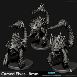 Collectors - Cursed Elves 8mm - Edge Miniatures Collectors - Cursed Elves 8mm - Edge Miniatures