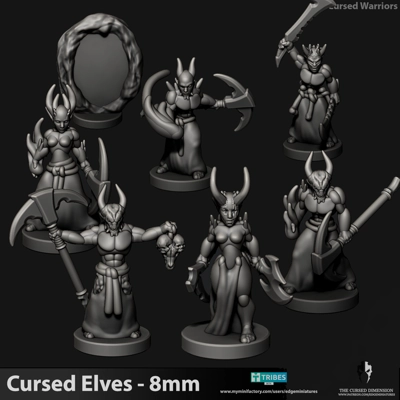 Tech Elves - Cursed Warriors 8mm Tech Elves - Cursed Warriors 8mm