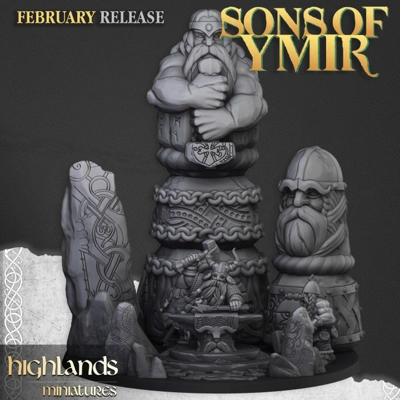 Sons of Ymir - Dwarfs - 28mm to 32mm - Highland Miniatures