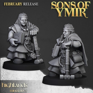 Dwarf Runepriest 2- 25mm to 32mm - Sons of YMIR