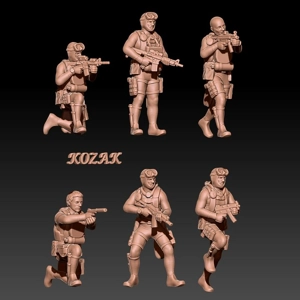 Modern frogman set 1 - 1/100 - 1/72 or 1/60 scale Modern frogman set 1 - 1/100 - 1/72 or 1/60 scale