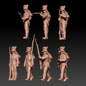 Russian grenadiers in Potemkin uniform 1786-96 set 2