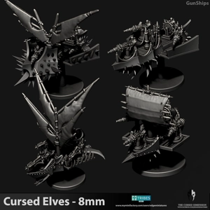Gun Ships 8mm - Cursed Elves