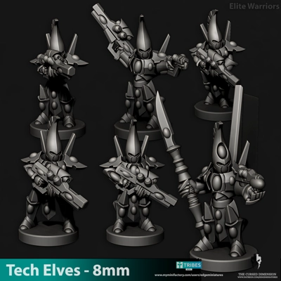 Tech Elves - Elite Warriors 8mm Tech Elves - Elite Warriors 8mm