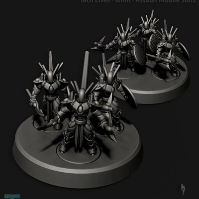 Tech Elves - Mobile Assault Suits - 8mm Tech Elves - Mobile Assault Suits - 8mm