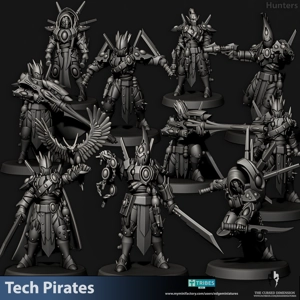 Tech Pirate Hunters 28mm - Edge Miniatures