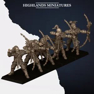 Norse Bowmen Unit - 25mm to 32mm - Highland miniatures