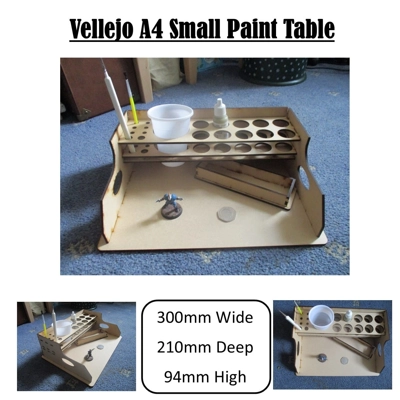 Vallejo A4 paint table - MDF