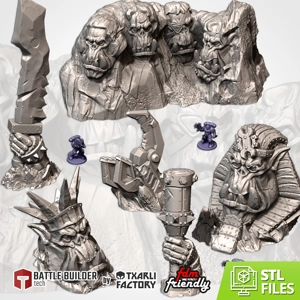 Orc Monuments 25mm to 32mm Orc Monuments 25mm to 32mm