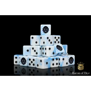 Giant Head Dice Set - White Ice