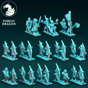 Archer Unit - Bretonnians - 10mm - Forest Dragon