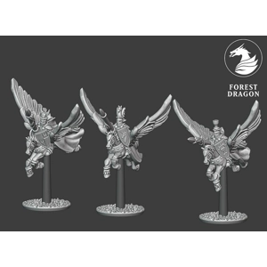 Pegasus Knights Unit - Bretonnians - 10mm - Forest Dragon