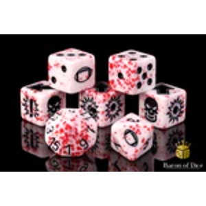 Murderous - Bloody Football Dice (Set of 7)