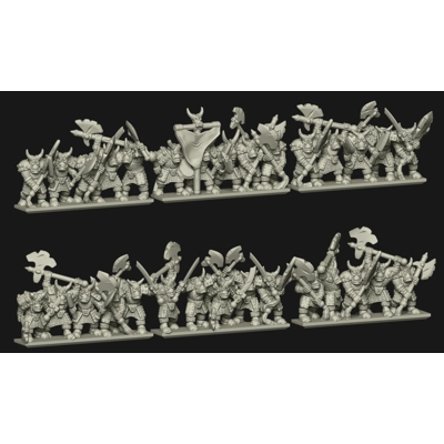 Ankylo Black Orcs - Warmaster 10mm Ankylo Black Orcs - Warmaster 10mm