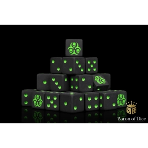 Black Plague Dice - 16mm Black Plague Dice - 16mm
