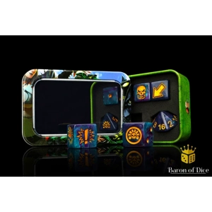 Tanzanite - Bloody Football Dice (Set of 7)