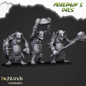 Cave Trolls Unit - 25mm to 32mm - Highland Miniatures