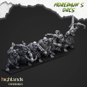 Cave Orcs Archers Unit - 25mm to 32mm - Highland Miniatures