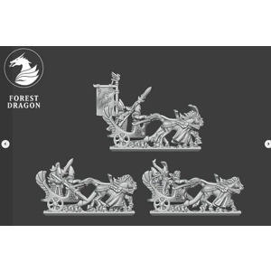 Chariot Regiment - Noble Elfs - 10mm - Forest Dragon