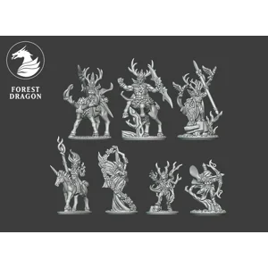 Character Pack - 10mm Wood Elves - Forest Dragon - Warmaster